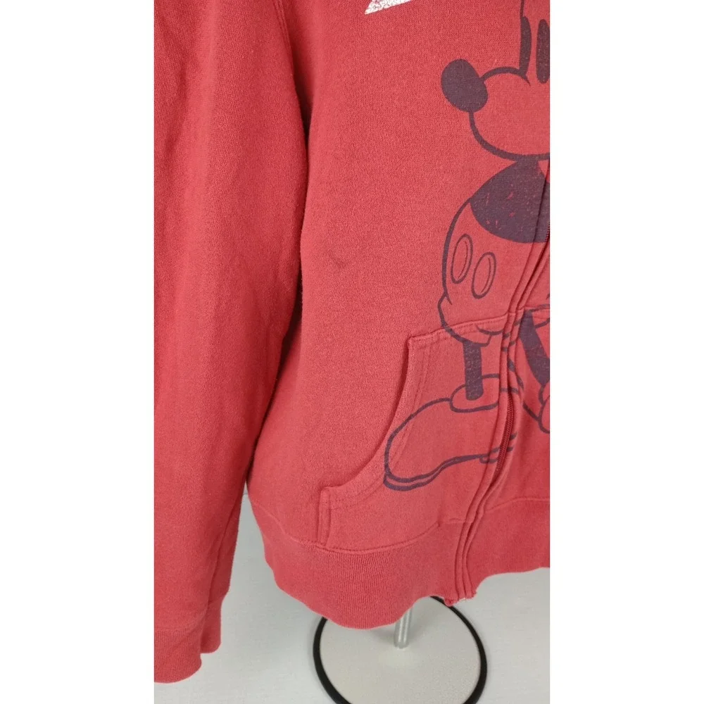 Disney Junior Size XL 15/17 Red Mickey Mouse Zip Hoodie Jacket